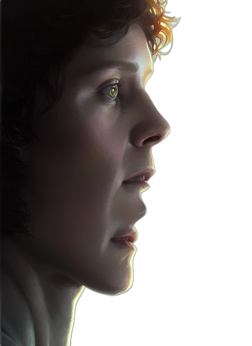face, robot, creature, crown transparent PNG cut-out
