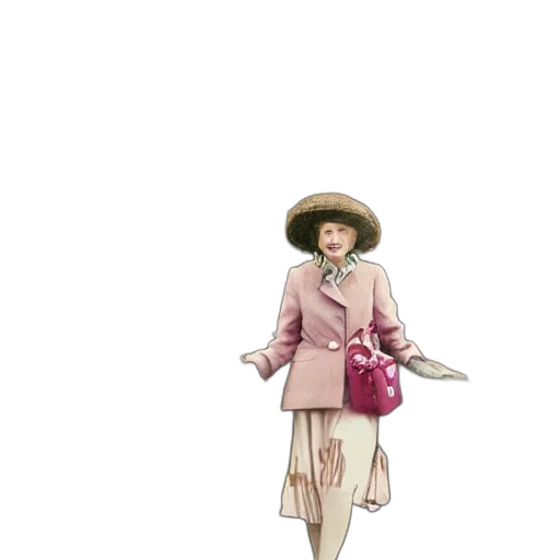 hat, staff, dress, umbrella transparent PNG cut-out