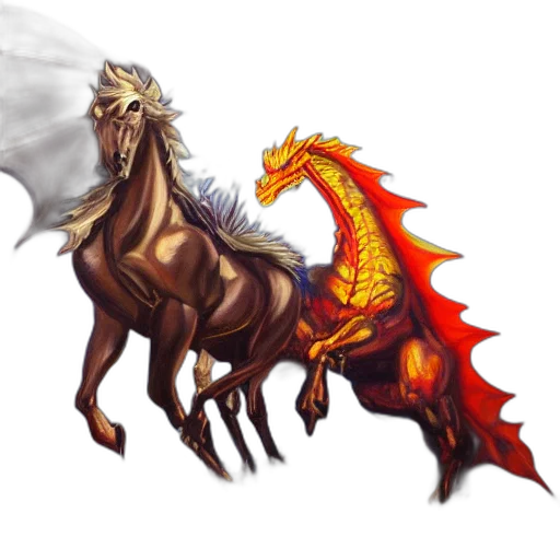 dragon, staff, animal, fantasy art transparent PNG cut-out
