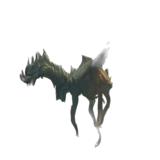 dragon, creature, animal, staff transparent PNG cut-out