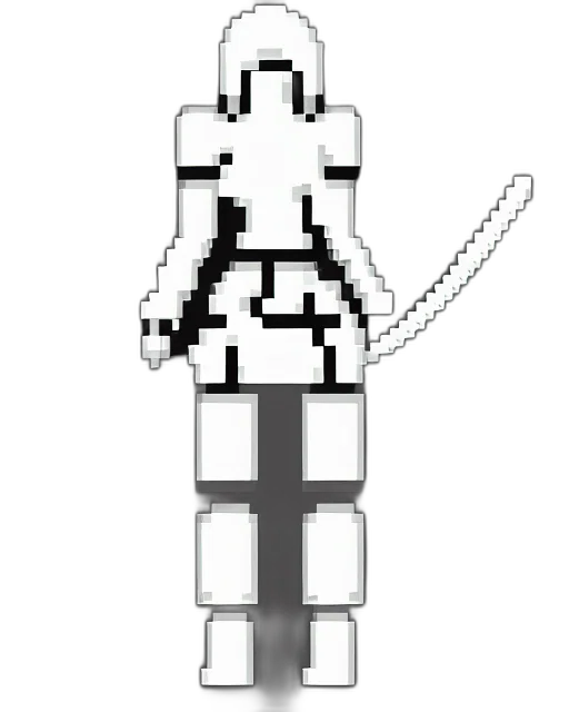 robot, sword, staff, weapon transparent PNG cut-out