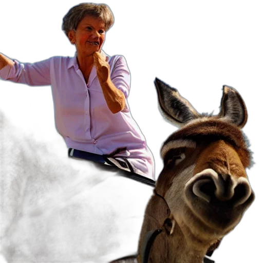 animal, lula, silva, riding transparent PNG cut-out
