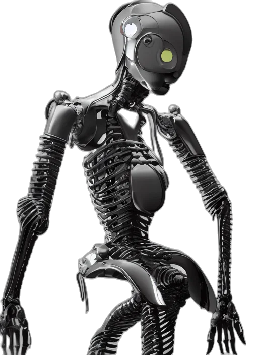 robot, creature, staff, animal transparent PNG cut-out