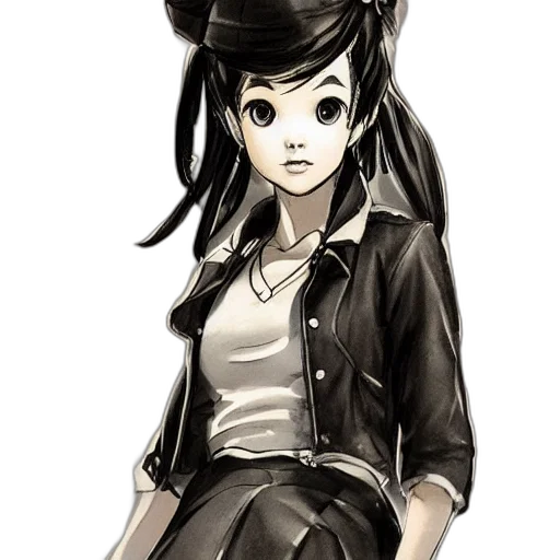 hat, staff, jacket, dress transparent PNG cut-out