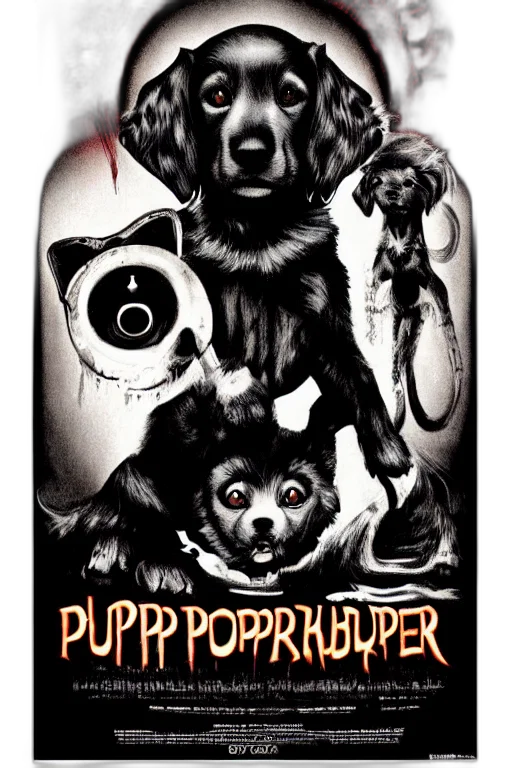 comic book art, puppy, poster, art transparent PNG cut-out