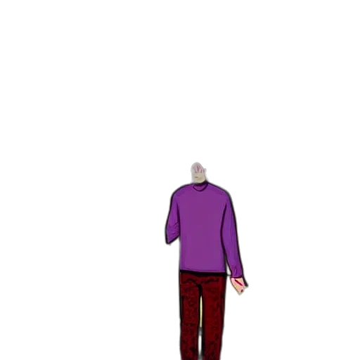jacket, staff, robot, creature transparent PNG cut-out