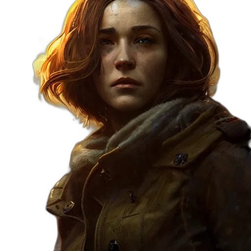 jacket, face, staff, concept art transparent PNG cut-out