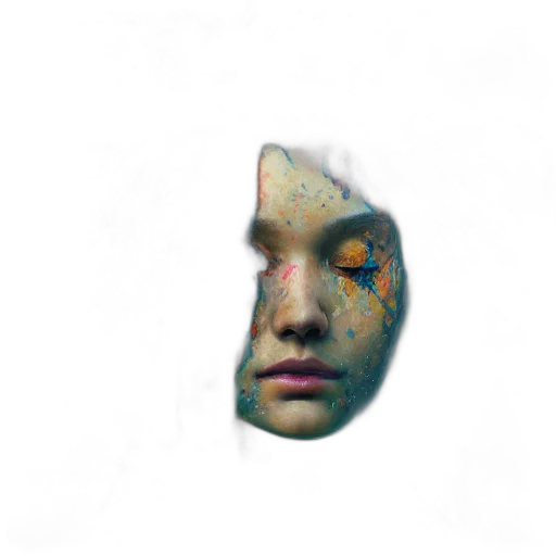 face, mask, creature, robot transparent PNG cut-out