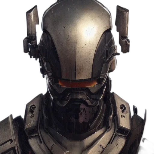 robot, face, mask, concept art transparent PNG cut-out