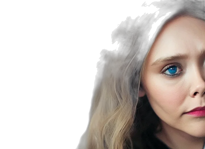 face, photorealistic, fantasy art, watercolor transparent PNG cut-out