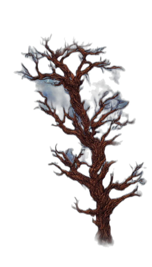 tree, staff, crown, creature transparent PNG cut-out