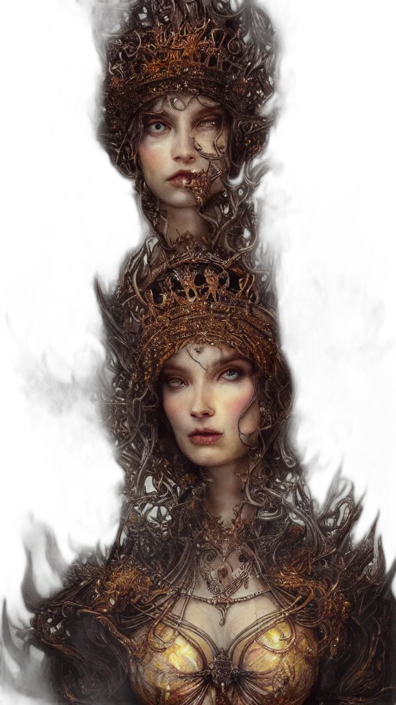 crown, face, hair, mask transparent PNG cut-out