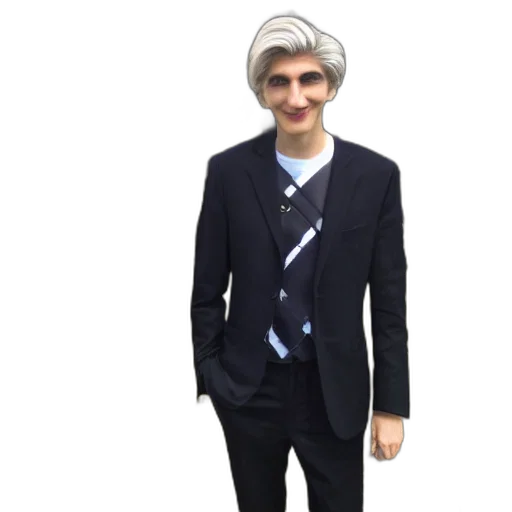 jacket, staff, hat, creature transparent PNG cut-out