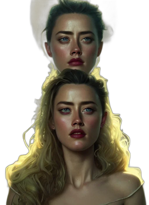 face, crown, concept art, photorealistic transparent PNG cut-out