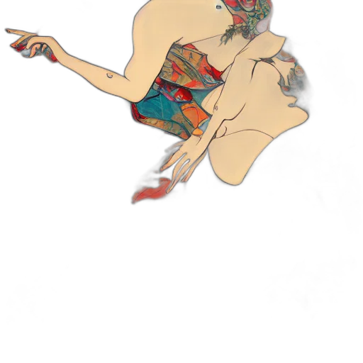 dress, jewelry, umbrella, mask transparent PNG cut-out