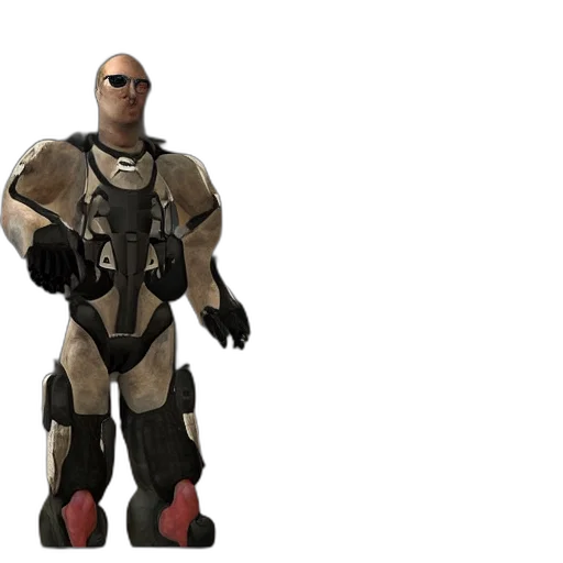 robot, jacket, weapon, creature transparent PNG cut-out