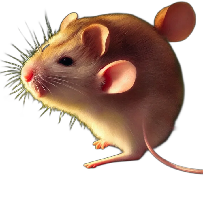 animal, creature, hair, photorealistic transparent PNG cut-out
