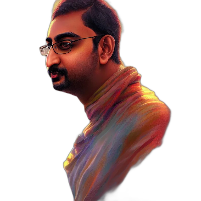 staff, face, oil painting, cartoon transparent PNG cut-out