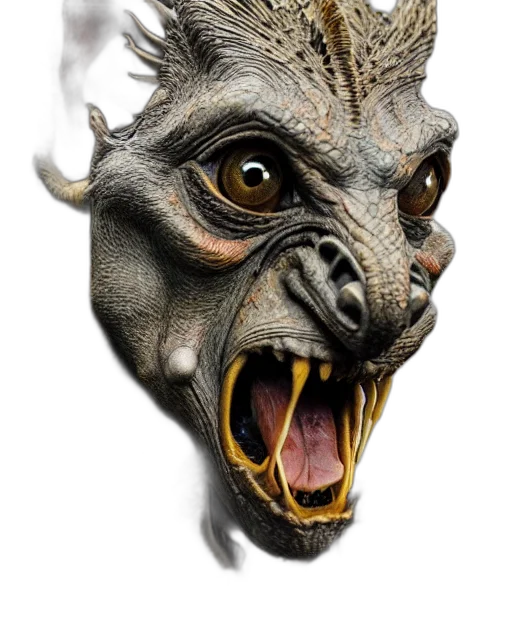 mask, dragon, creature, face transparent PNG cut-out