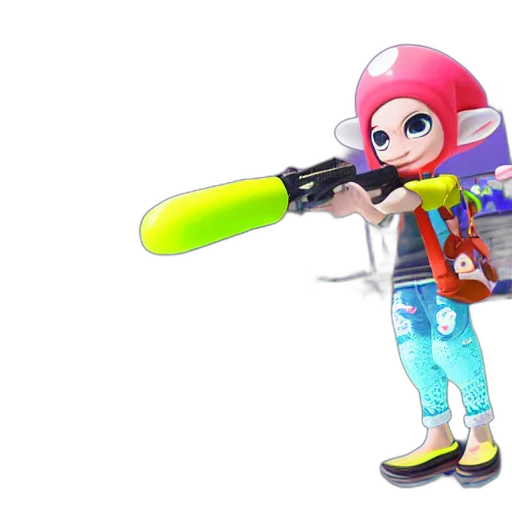 weapon, staff, jacket, 3d render transparent PNG cut-out