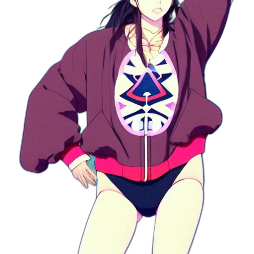 jacket, staff, anime, concept art transparent PNG cut-out