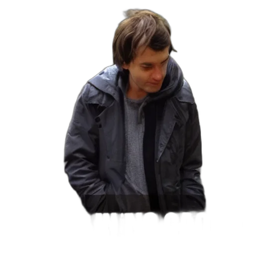 jacket, face, staff, umbrella transparent PNG cut-out