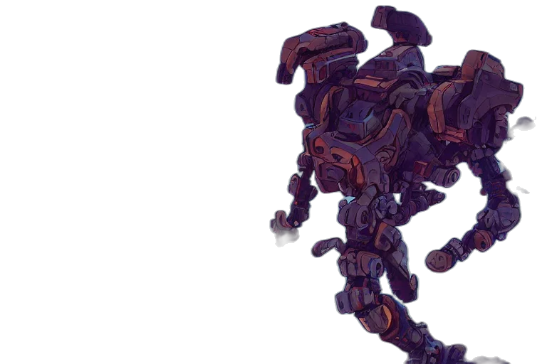 robot, weapon, creature, dragon transparent PNG cut-out