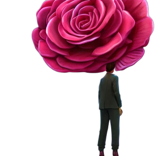 flower, umbrella, jacket, staff transparent PNG cut-out