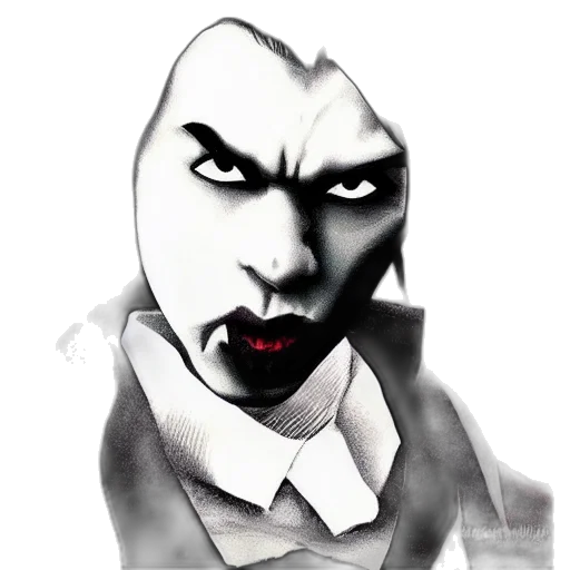 mask, face, creature, comic book art transparent PNG cut-out