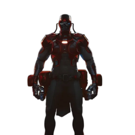 robot, weapon, staff, creature transparent PNG cut-out