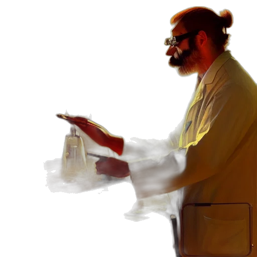 staff, food, face, oil painting transparent PNG cut-out
