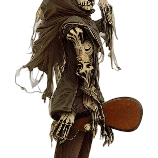 mask, creature, staff, concept art transparent PNG cut-out