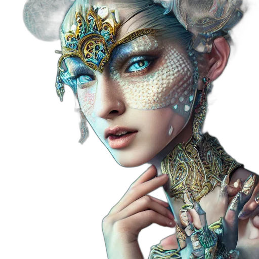 jewelry, mask, crown, face transparent PNG cut-out