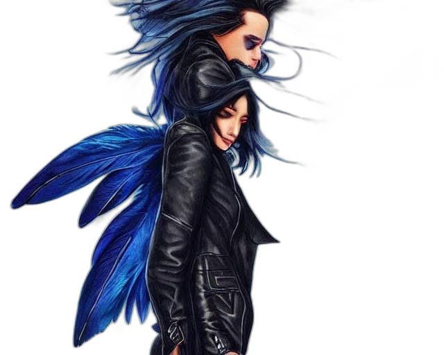jacket, fantasy art, comic book art, watercolor transparent PNG cut-out