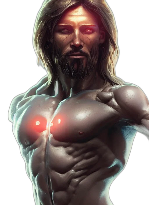 comic book art, concept art, cyberpunk, fantasy art transparent PNG cut-out