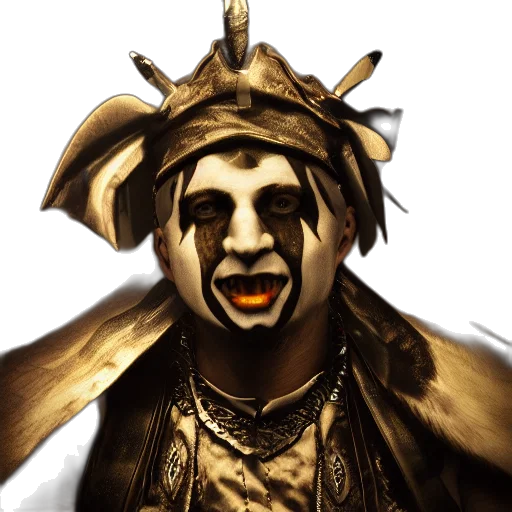mask, face, crown, staff transparent PNG cut-out