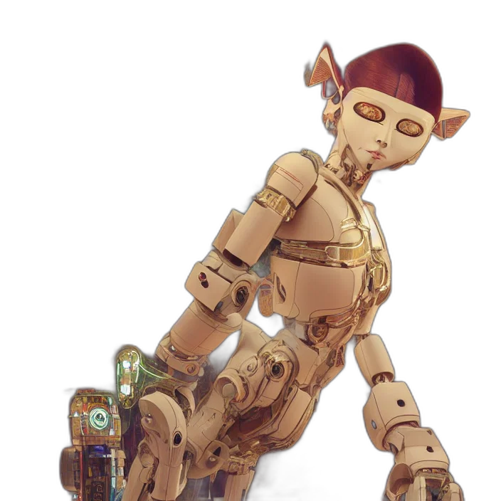 robot, staff, weapon, concept art transparent PNG cut-out