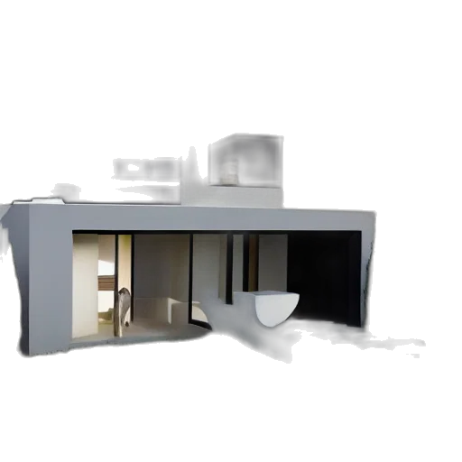 furniture, building, 3d render, concept art transparent PNG cut-out
