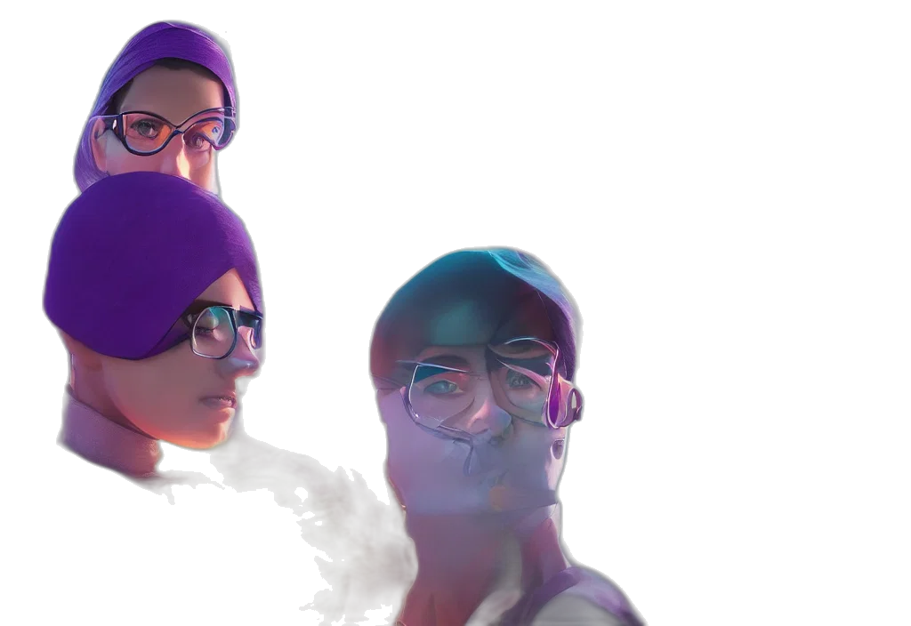mask, concept art, comic book art, cyberpunk transparent PNG cut-out