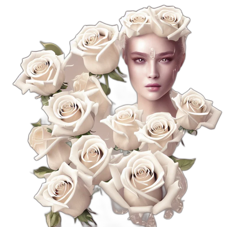 flower, jewelry, crown, face transparent PNG cut-out