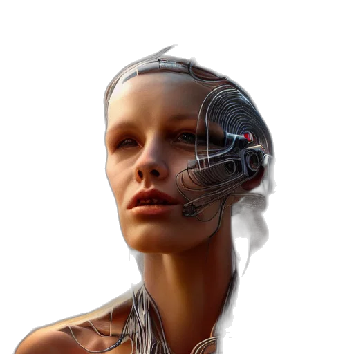 robot, face, mask, jewelry transparent PNG cut-out