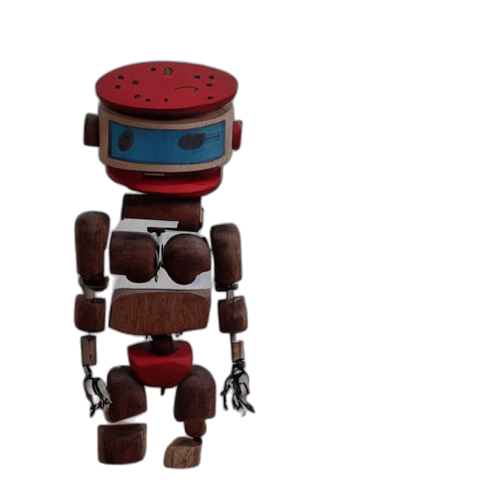 robot, 3d render, concept art, pixel art transparent PNG cut-out