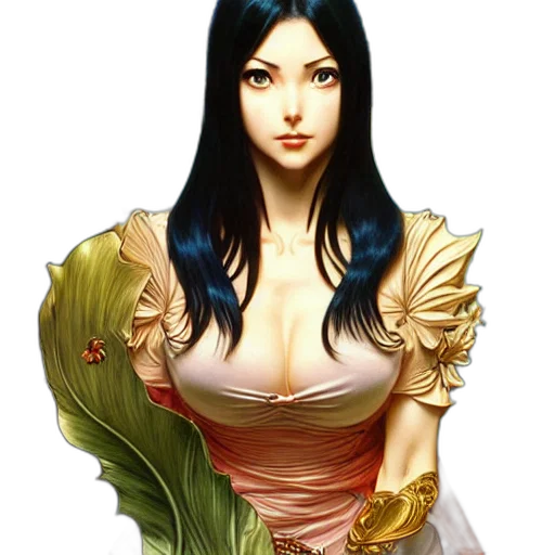 dress, jewelry, face, dragon transparent PNG cut-out