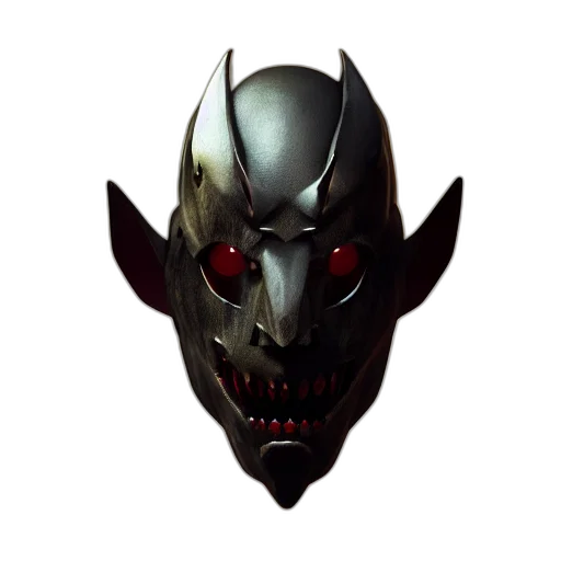 mask, face, robot, 3d render transparent PNG cut-out