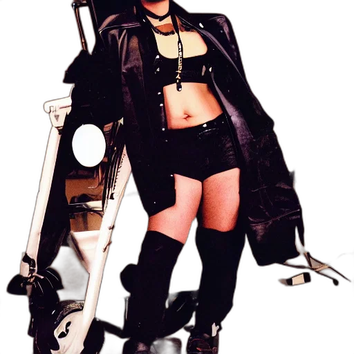 jacket, staff, cyberpunk, concept art transparent PNG cut-out