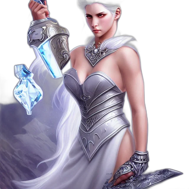sword, staff, dress, jewelry transparent PNG cut-out