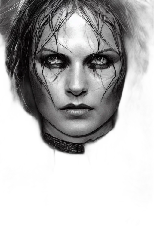 face, mask, hair, jacket transparent PNG cut-out