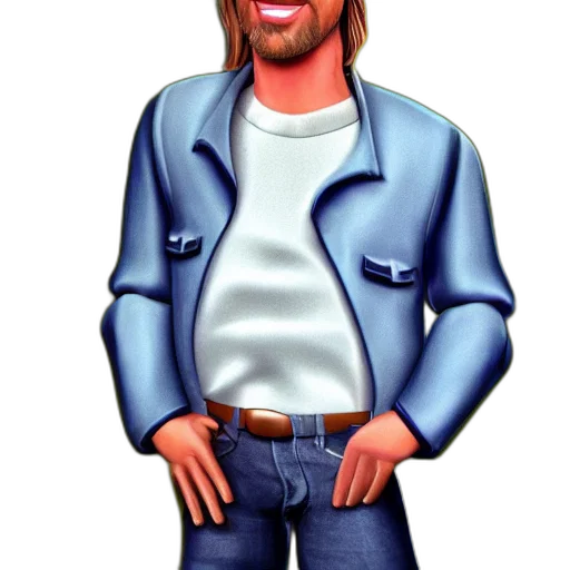 jacket, cartoon, concept art, photorealistic transparent PNG cut-out
