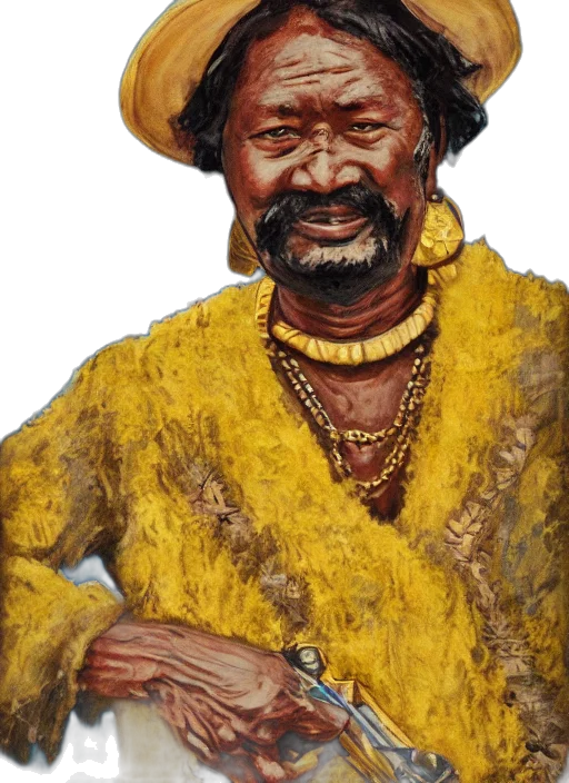 face, staff, hat, jewelry transparent PNG cut-out