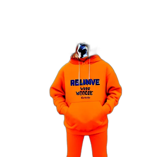 jacket, creature, 3d render, neon transparent PNG cut-out